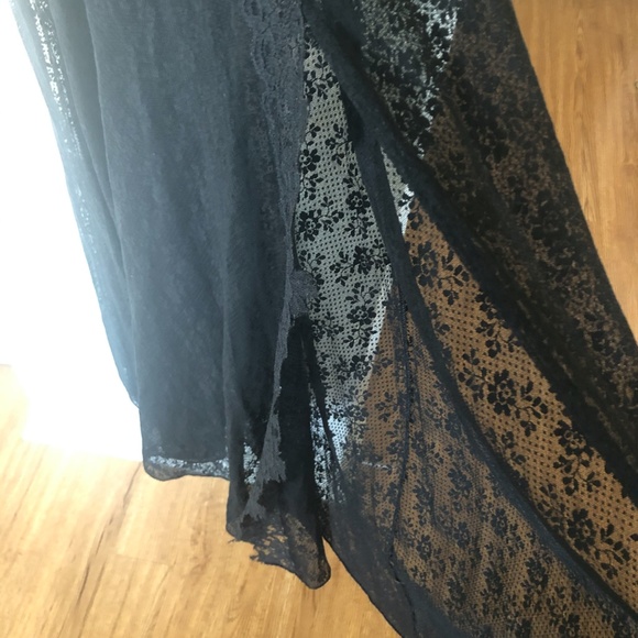 1960's Neiman Marcus Sexy Black Lace Nightie - Picture 4 of 8